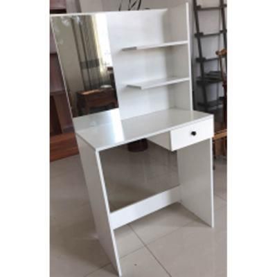 Home Use Cheap White Wooden Makeup Table Dresser with Mirror