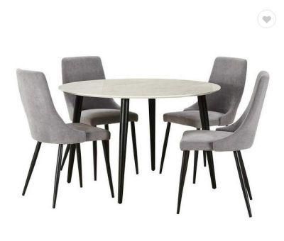 Couture Jardin Loop Swivel Dining Table Set Modern of Frosted Glass Dining Table with 6 Chairs, Modern Rattan Dining Set