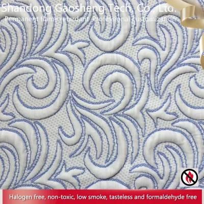 Good Quality Hot Selling Customized Inherently Flame Retardant 100% Polyester Jacquard Knitted Mattress Fabric