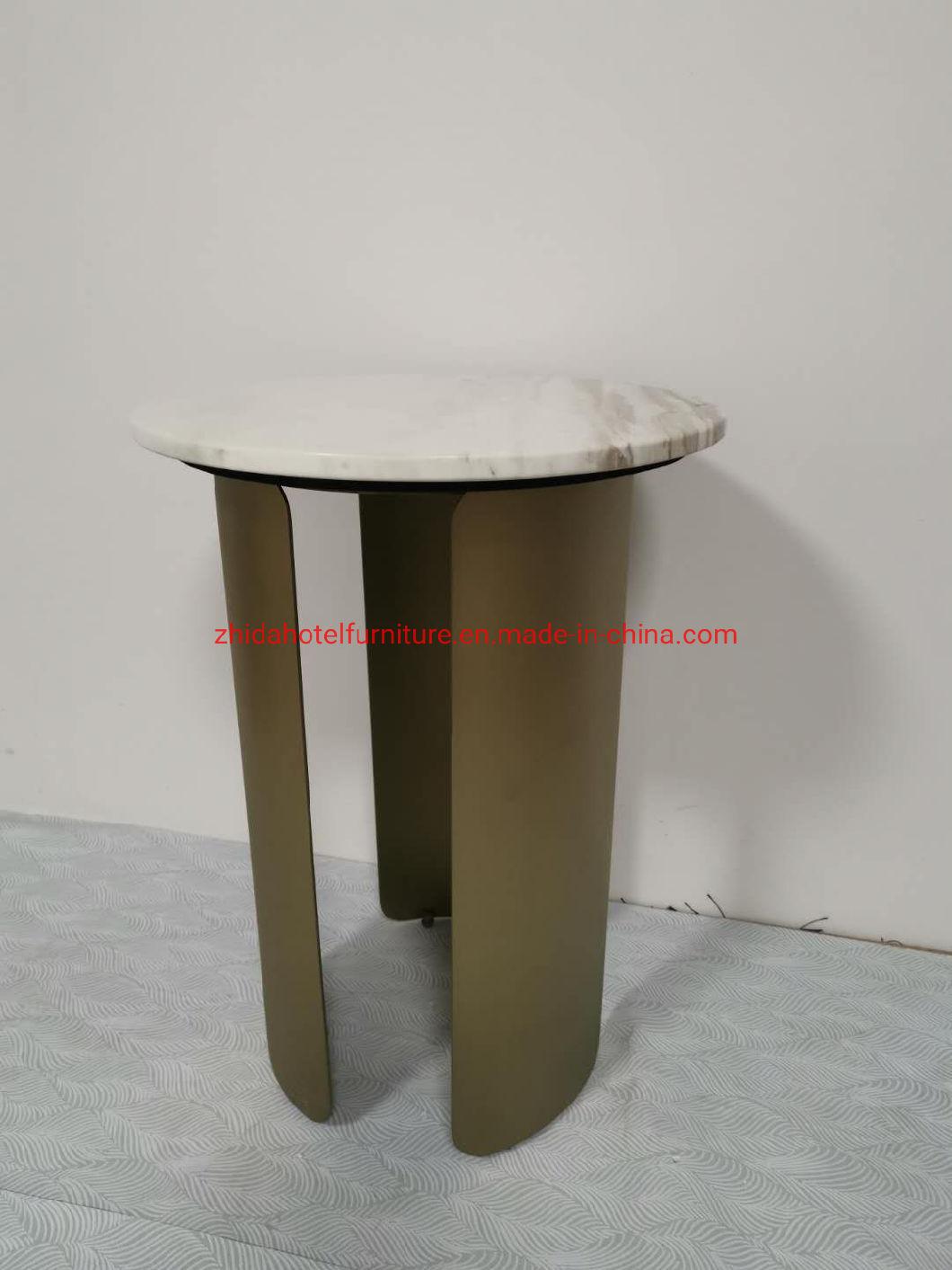 Luxury Home Furniture Stainless Steel Champagne Gold Center Side Coffee Table