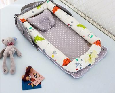 100% Soft Cotton Newborn Baby Sleeping Nest Baby Bed Newborn Infant Portable Cribs