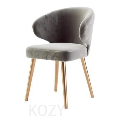 Modern Custom Armchair Living Room Chair Velvet Comfortable Dining Chair