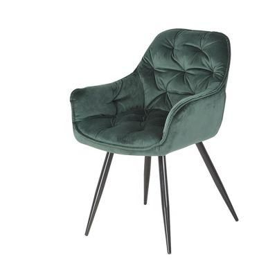 Modern Luxury Upholstery Factory Kitchen Velvet Fabric Restaurant Dining Chair