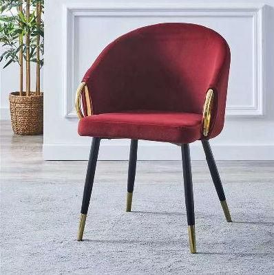 Nordic Cheap Price Dining Room Furniture Modern Elegant Velvet Dining Chair