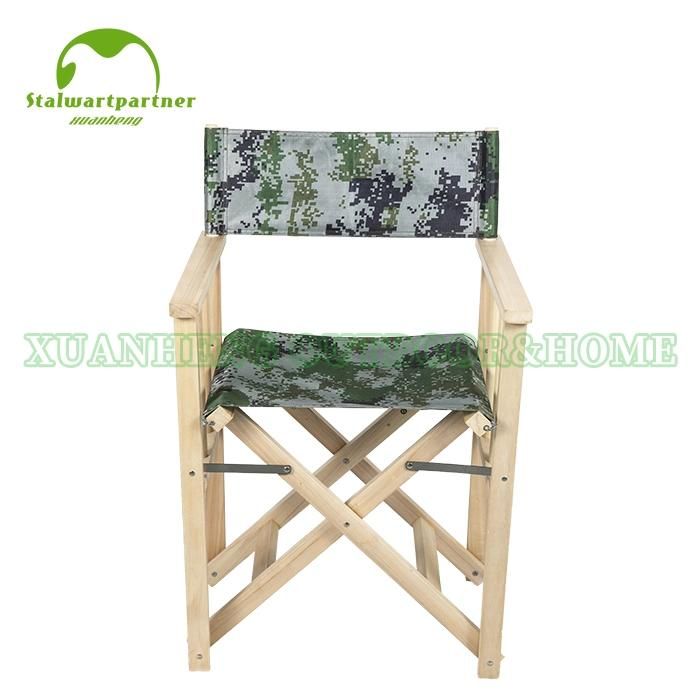 Outdoor Furniture Leisure Folding Lounge Wooden Beach Director Armrest Chair