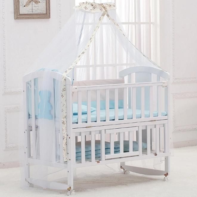 Manufacturers Wholesale High Quality Minimalist Luxurious Wooden Baby Crib 2022