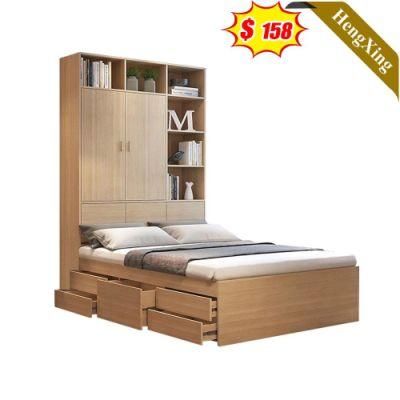 Bedroom Furniture King Queen Size Bed with Design of Leather Bed Soft Bed Wood