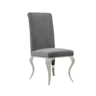 Modern Metal Legs Home Furniture Luxury Dining Chair