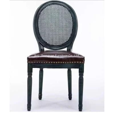 Hot Selling Classic Wood Louis Rattan Chair (ZG16-023)
