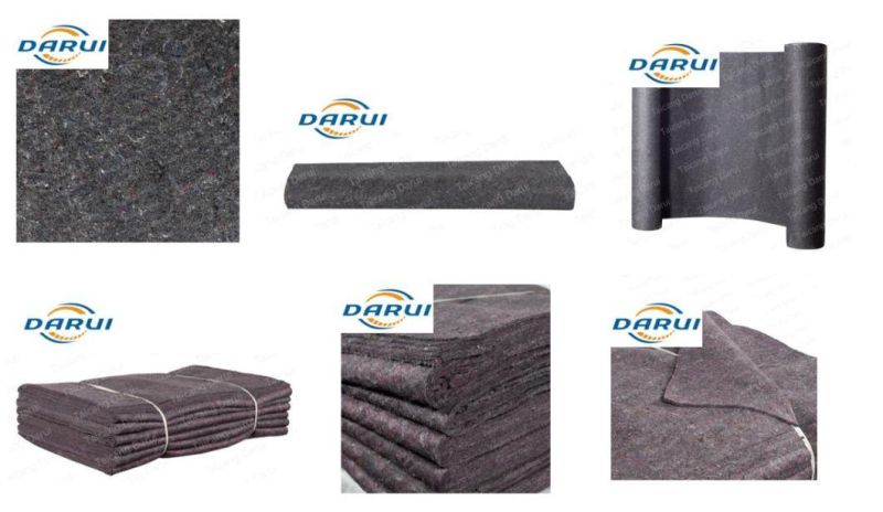 Grey Nonwoven Cotton Felt Fabric for Painting