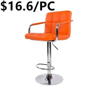 Cheap Gold Steel Stacking Aluminium Steel Swivel Dining Hotel Bar Chair