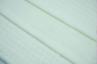 Cotton and Polyester Micro Fiber Waffle Fabric with Printing on Both 2 Sides Used for Beach Towel Both Towel Mattress Pajamas and Home Textile