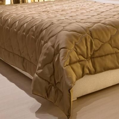Modern Bedroom Furniture Fabric Covers Beds Luxury Contemporary Italian Bed with Curved Headboard