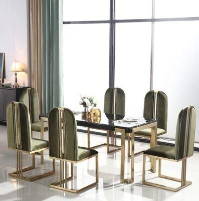 Light Luxury Modern Designer Flannel Fabric Dining Chair