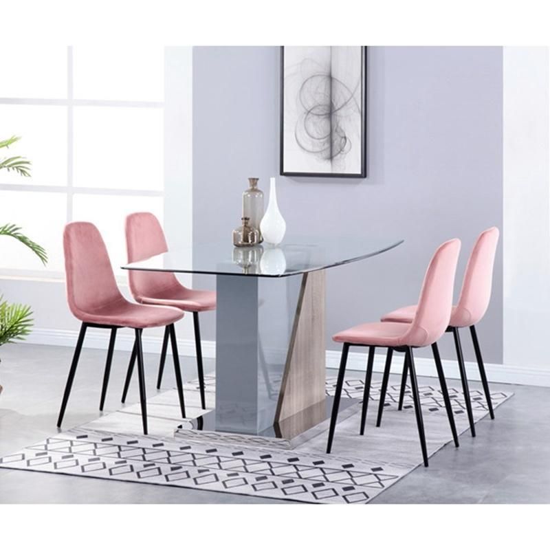 Nordic Upholstery Chair Luxury Chairs Velvet Elegant Scandinavian Dinner Dining Room Kitchen Dining Chair for Sale