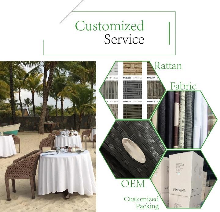 Outdoor Garden Wedding Events Beach Rattan Sofa Chairs (WF-050042)