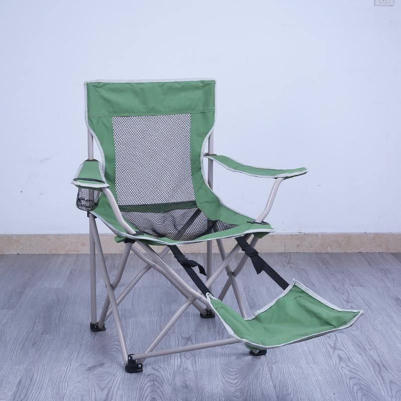 Steel Portable Folding Chair with Footrest