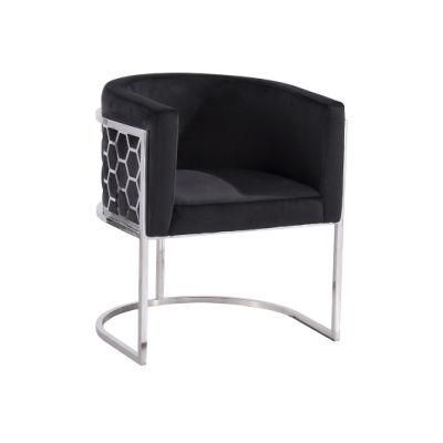 Modern Fabric Stainless Steel High Quality Design Dining Chair