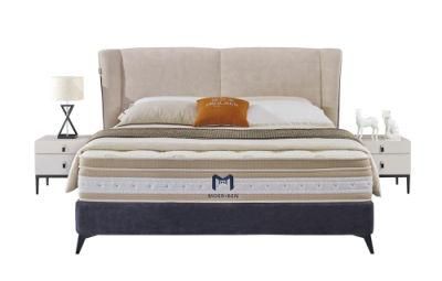 Wholesale Solid Wooden Bed Upholstered PU Leather King Size Bed