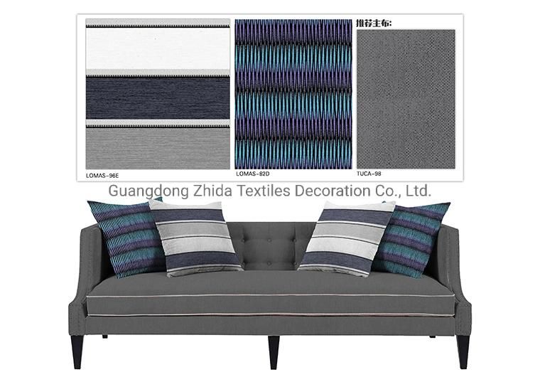 Textile Fashion Stripe Decorative Chenille Cushion Upholstery Sofa Fabric