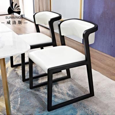 Ash Solid Wood Upholstory PU/Fabric Dining Chair for Dining/Reading Room