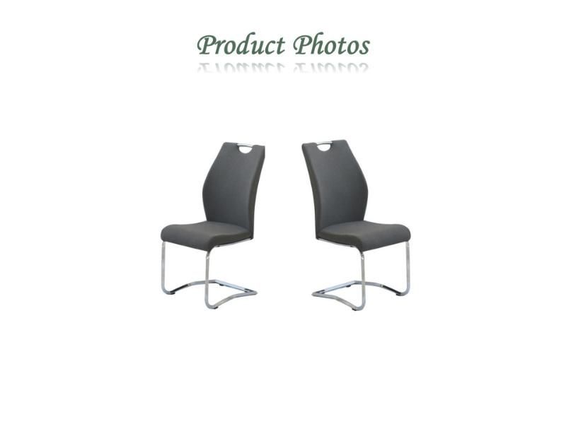 Modern High Back Furniture Stackable Steel Wedding Restaurant Dining Chairs Chromeplate Leg Chair