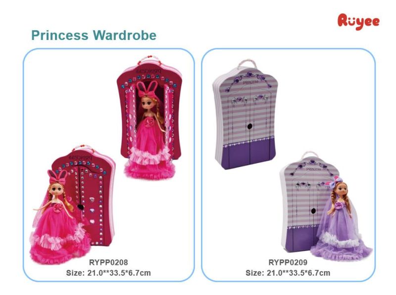 Factory Custom-Made Princess Wardrobe Toys (Barbie dolls are available)