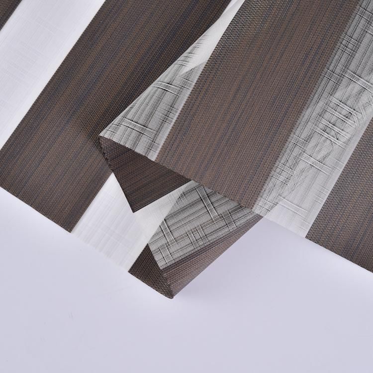 New Style Textured Polyester Fabric for Day and Night Zebra Blind
