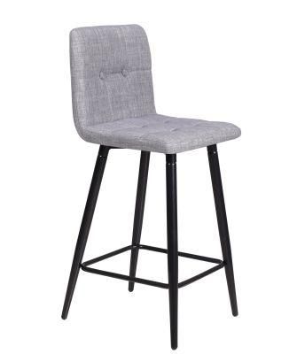 Upholstered Cheap Modern Synthetic PU Leather Bar Stools with Footrest