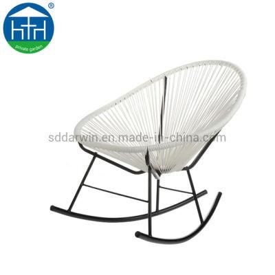 Outdoor Garden Leisure Steel Frame Rattan Bistro Acapulco Chair Egg Shaped Wicker Nest Chair