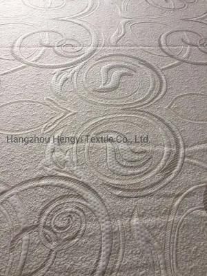 Brown and White Circular Line Irregular Pattern Mattress fabric for Furniture