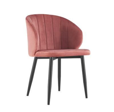 Free Sample Nordic Furniture Luxury Restaurant Modern Velvet Dining Room Chairs with Golden Legs