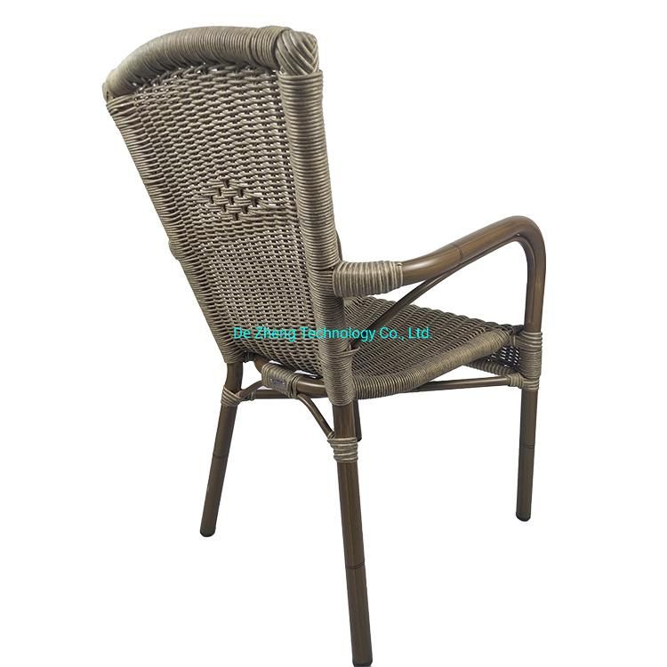 Commerical Outdoor Garden High Back Royal Queen Restaurant Cafe Bistro Dining Rattan Furniture