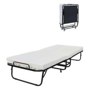 Home Bed with Wheels Hotel Bed Folding Rollaway Bed