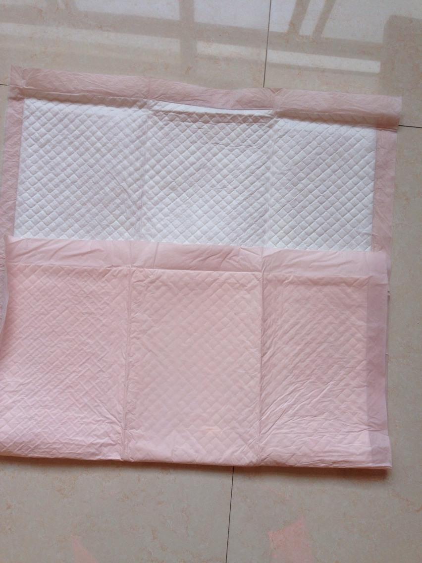 OEM ODM High Absorbency Wholesale Hygiene Waterproof Disposable Underpad PE Backsheet Fluff Pulp Adult Pink Bed Pad with Sap