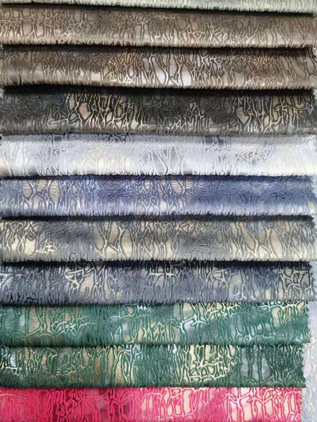 New Foiling Design on Holland Velvet for Sofa