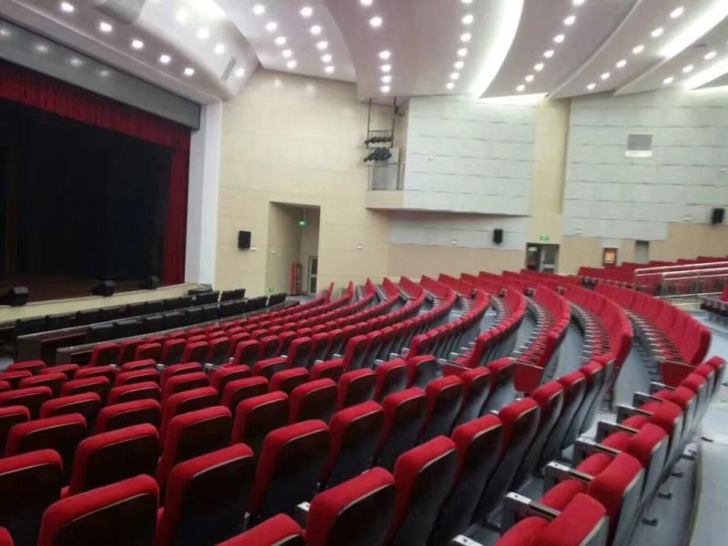 Factory Price Customized Standard Size New Auditorium Wooden Church School Hospital Lecture Chair Hall Meeting Movie Cinema Theater Seat Auditorium Chair