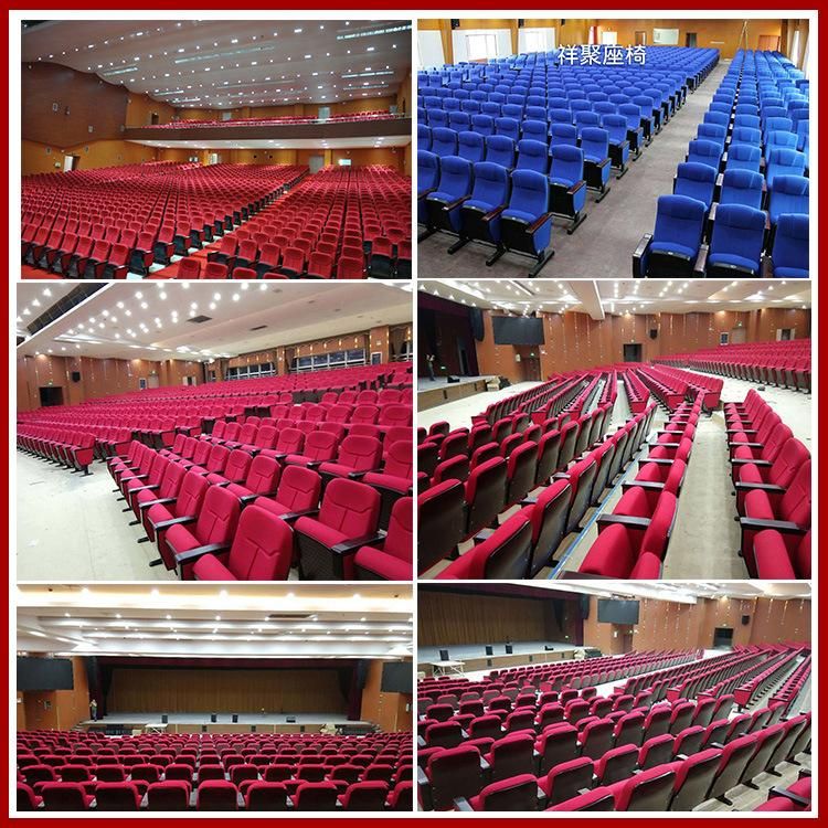 Factory Price Customized Standard Size Used Auditorium Wooden Church School Hospital Lecture Chair Hall Meeting Movie Cinema Theater Seat Auditorium Chair