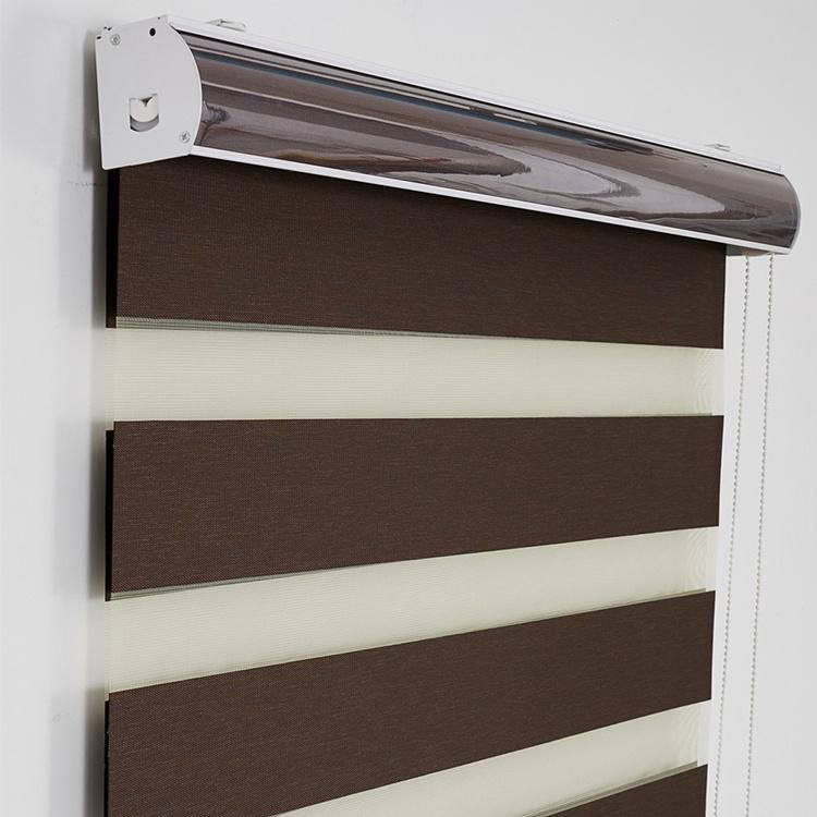 New Customized Size High Blackout Zebra Blinds Double Layer Roller Blinds