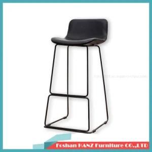 PU Bar Stool Fabric Bar Chair with Matel Leg