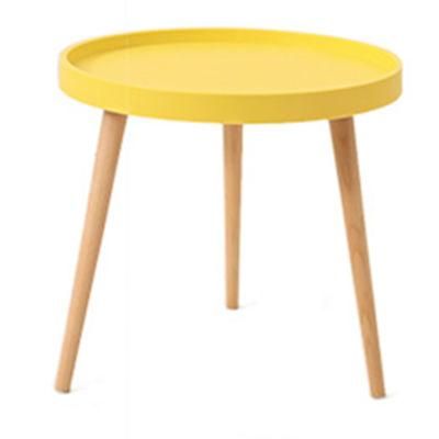 China Wholesale Wooden Leg Home Living Room Furniture Modern Tea Table Simple Plastic Coffee Table