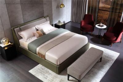 Good Price Detachable Headboard Upholstered Beds with Storage Factory Directly Sale Apartment Use Leather Bed