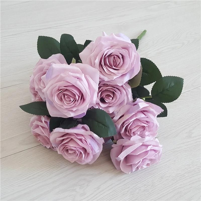 Silk Fabric Flower Bouquet Artificial Rose Flower