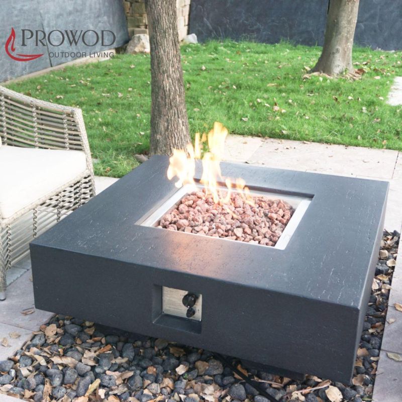 Outdoor Deck CE CSA Ukca Certificated Gfrc Fire Pit Place / Patio Table