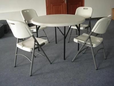 1.22m High Qualtity Plastic Folding Round Table