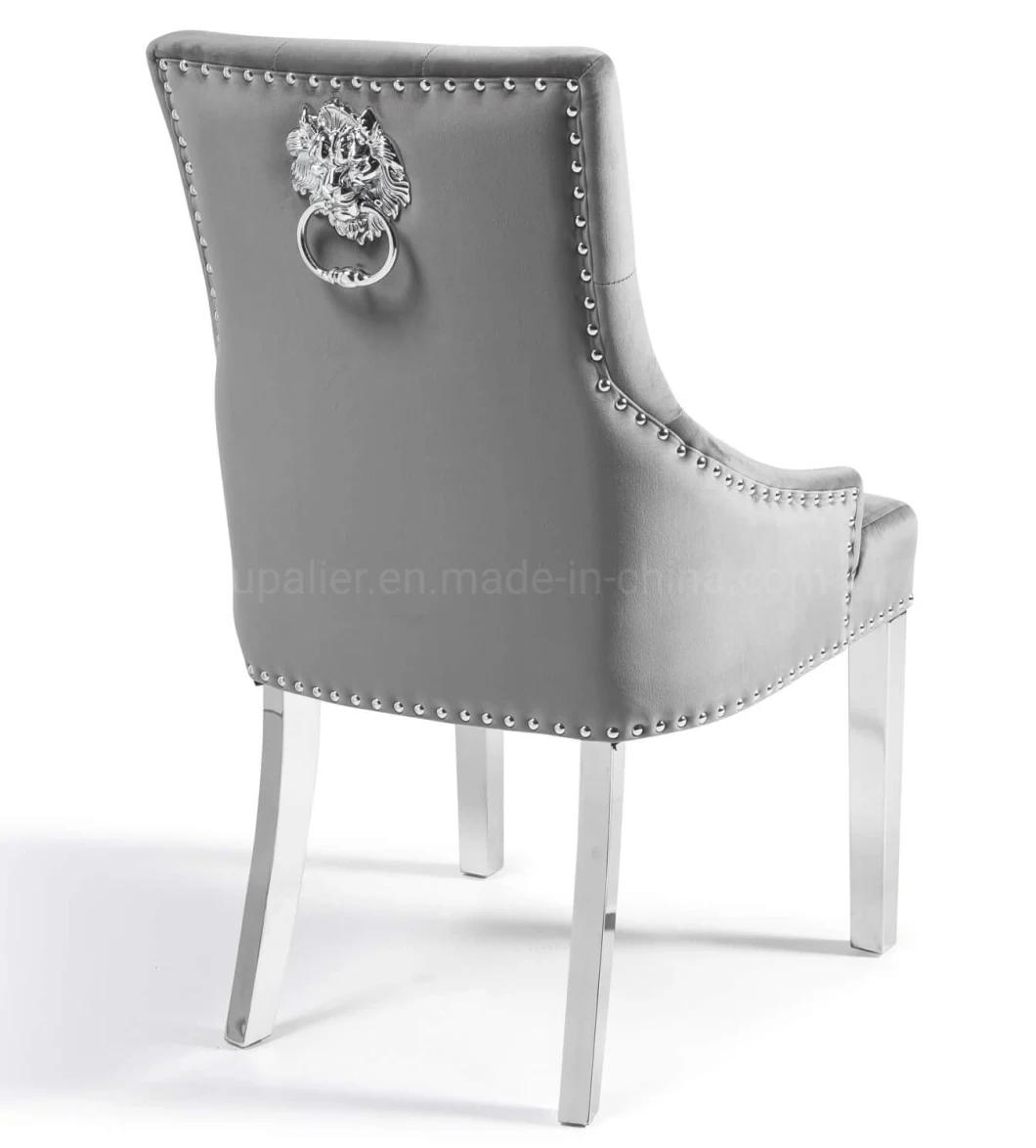 Germany Home Comfortable Upholstered Fabric Dining Chair with High Back