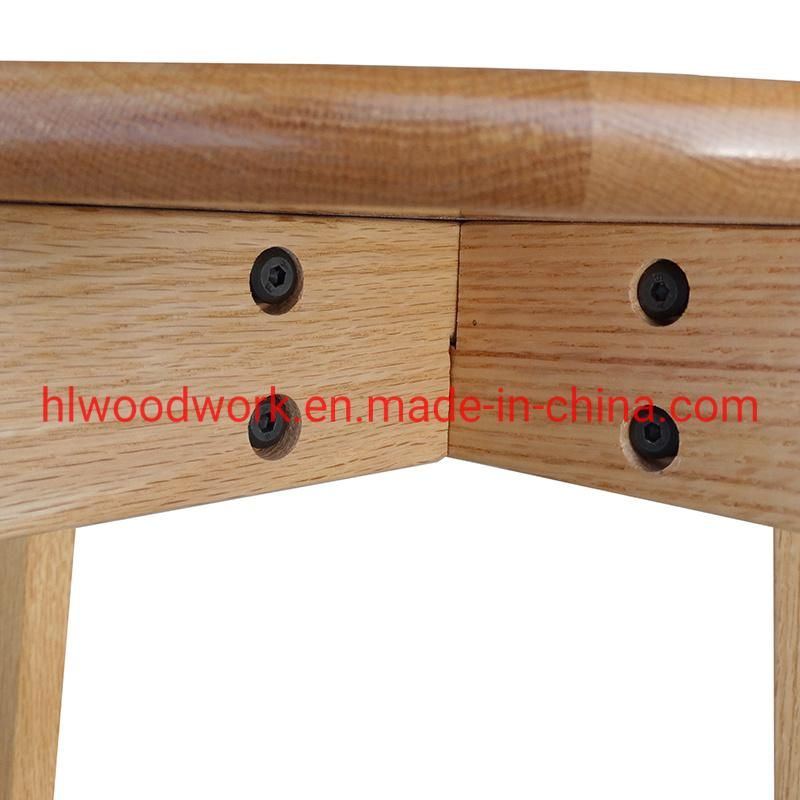 Cross Chair Oak Wood Dining Chair Walnut Color