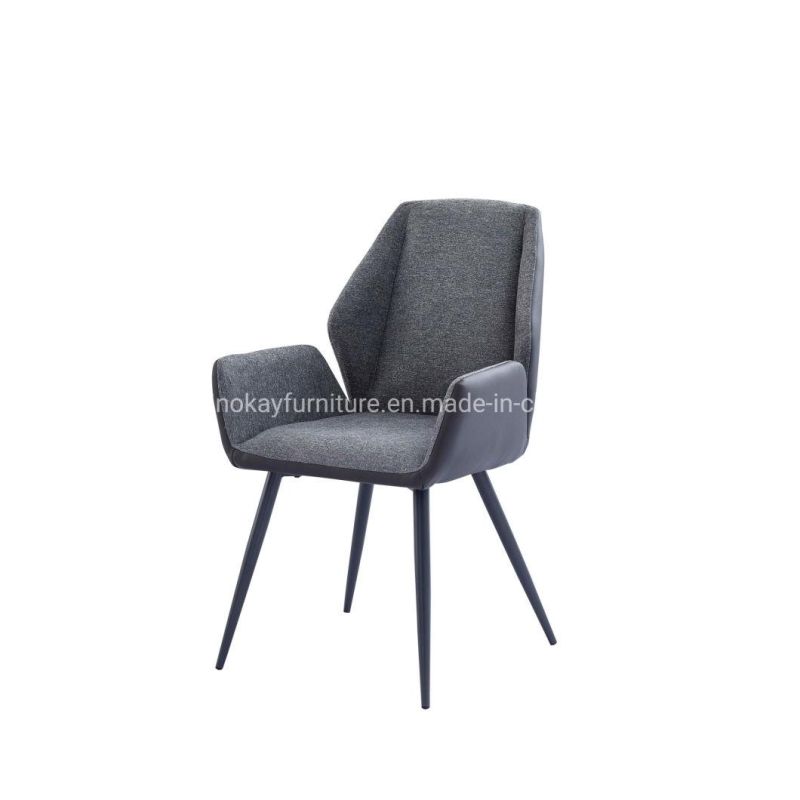 High Quality Home Furniture Dining Room Modern Velvet Upholstery Seat Metal Legs Dining Chair
