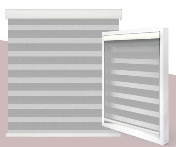 Hotel Use Promotion Window Roller Rainbow Colored Sheer Shades Blackout Zebra Blinds