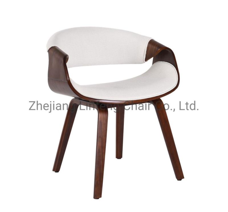 European Style Bentwood Dining Chair with PU Cushion